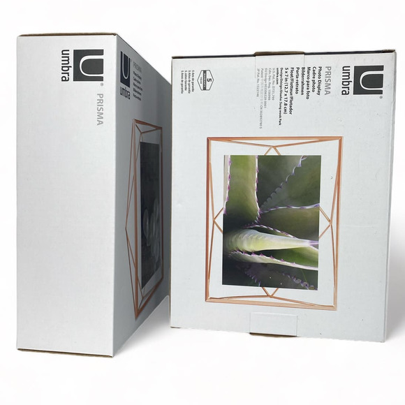 Umbra Prisma Photo Displays - Two Picture Frames, 5 x 7 Rose Gold - Picture 2 of 4